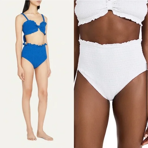 NWT SEA Bobby Smocked Bikini Bottom High-Waisted Black
Stretchy bottom only S - Picture 3 of 9